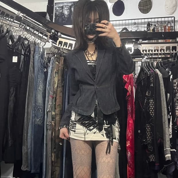 chris momtez 데님자켓