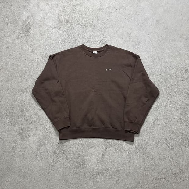 나이키 솔로 스우시 플리스 브라운 XL