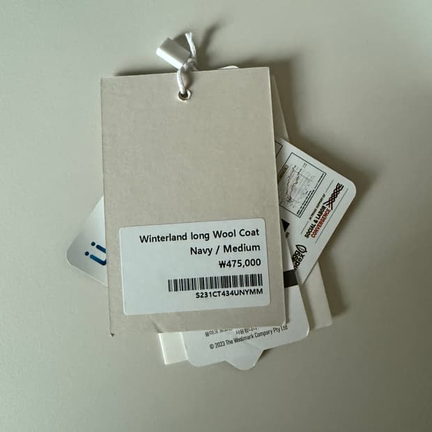 홀리선 윈터랜드 코트 다크네이비 M