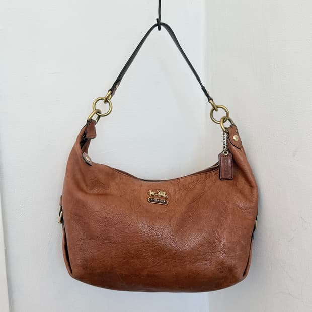 Coach vintage leather hobo bag