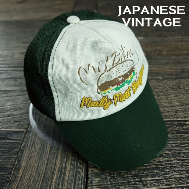 [일본빈티지 ]빈티지 그래픽 프린팅 메쉬캡 트러커캡 M19633