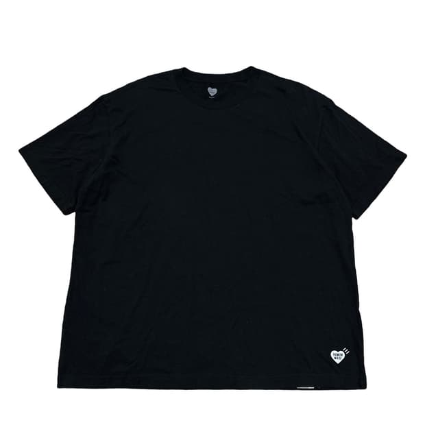 휴먼메이드 블랙 반팔 티셔츠