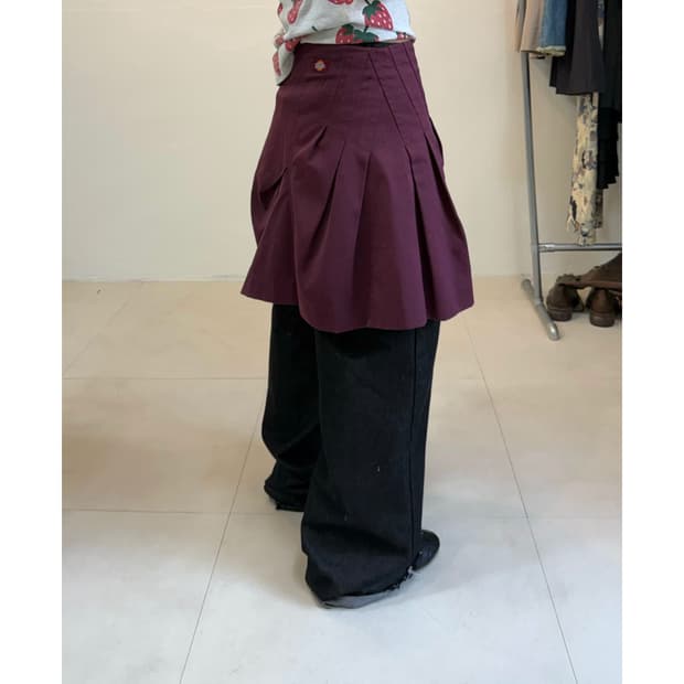 Dickies x zucca 미디 스커트