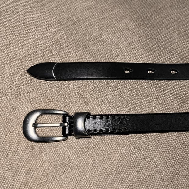 [재입고] 러스틱 슬림 소가죽벨트