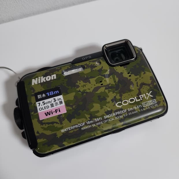 니콘 쿨픽스 aw110s 카모