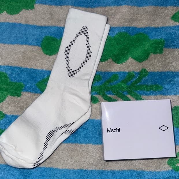 (OS) 미스치프 양말 화이트 새상품