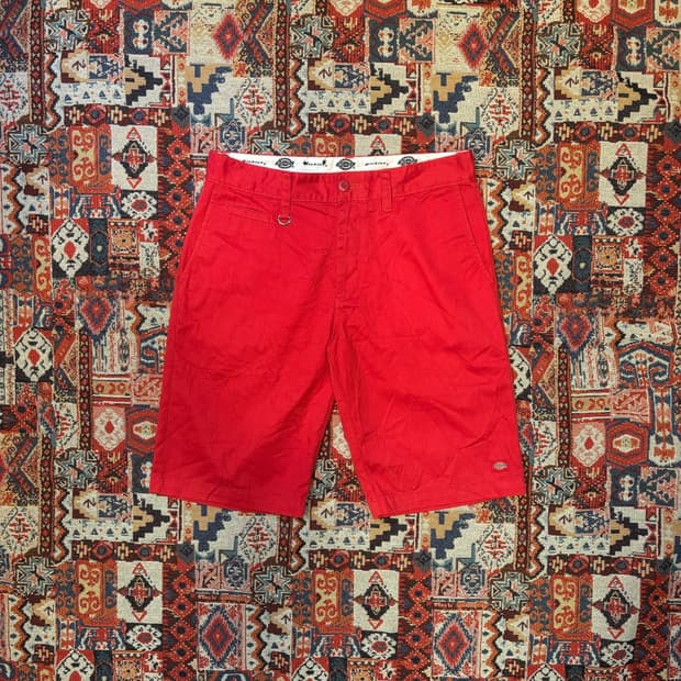 Dickies Red Chino Work Shorts L