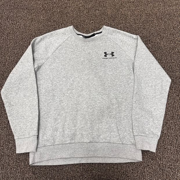 언더아머 기모 맨투맨 그레이 M
