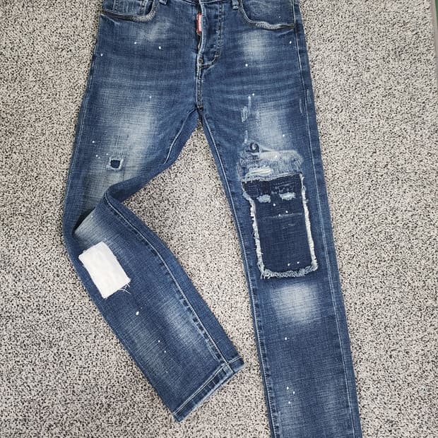 디스퀘어드2 패치워크 데님 