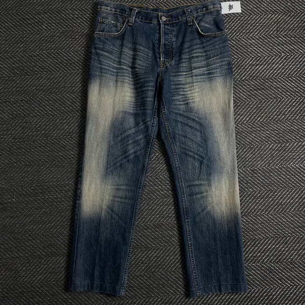 리바이스 501 워싱 데님 레귤러 팬츠o 3709