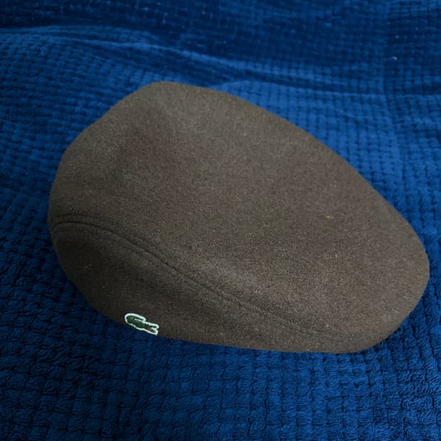 라코스테 울 헌팅캡 브라운