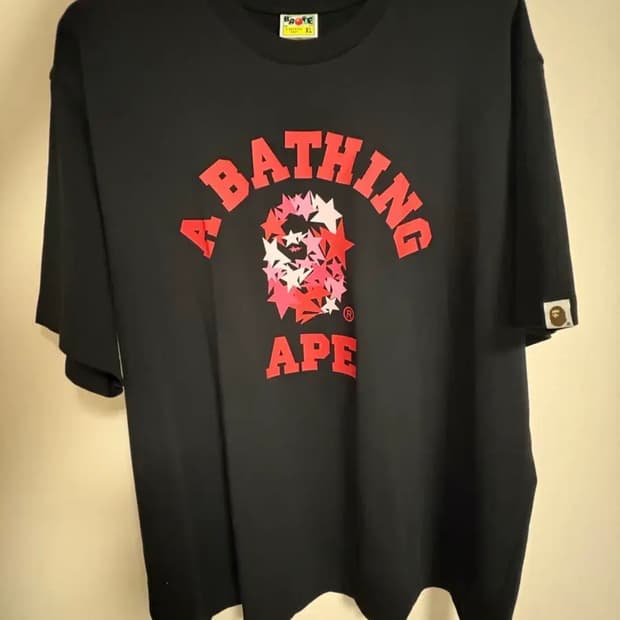 베이프 스타 콜리지 릴렉스드 핏 반팔