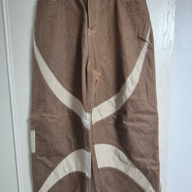 애드오프 HOOF CURL LINE REAL WIDE DENIM PANT