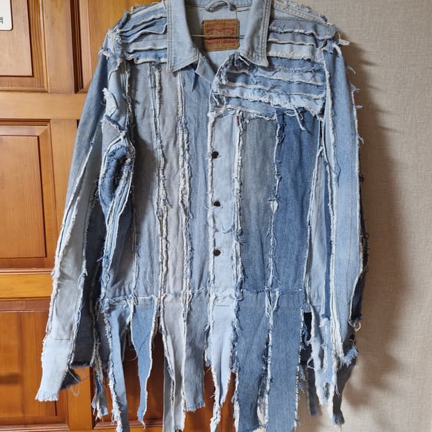 리바이스 데님 해체 리폼 청자켓 F
