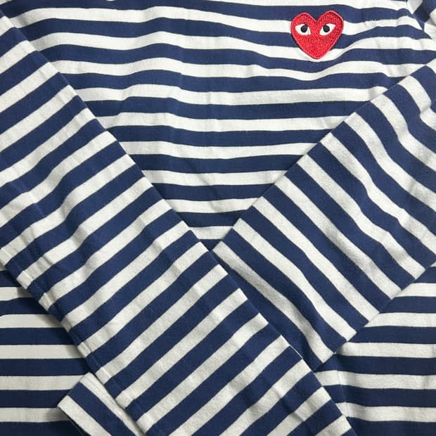 플레이 꼼데가르송 s사이즈 티셔츠