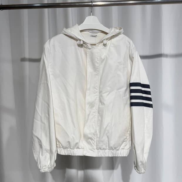 (2) 톰브라운 데님 후드 자켓