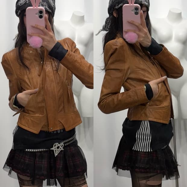 🎸브라운 레더 자켓🎸