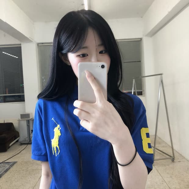 폴로 빅포니 코발트블루 pk티