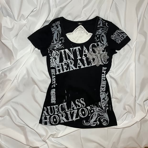 Japanese Vintage . 펑크 슬림 탑