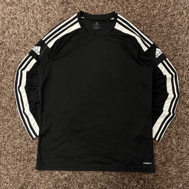 3XL 아디다스 삼선 기능성 긴팔 티셔츠