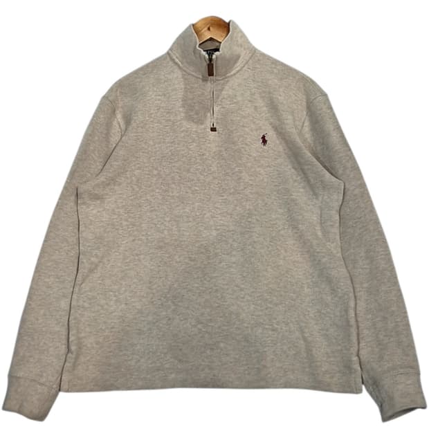 폴로 랄프로렌 반집업 니트