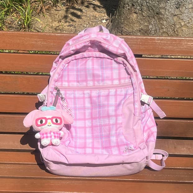 PIKO 딸기우유 체크 백팩 🍓🥛