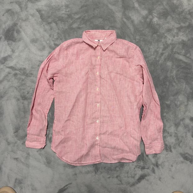 유니클로 여성 스트라이프 셔츠