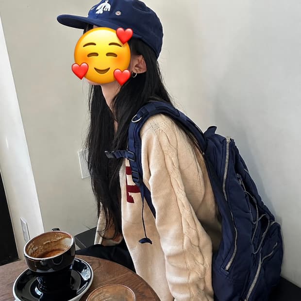 포터 클래식 슈퍼 나일론 데이 팩 L 블루