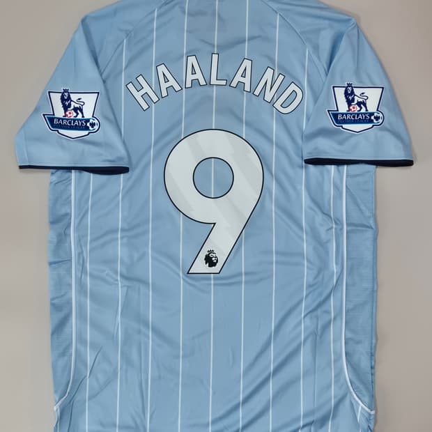 커스텀) 07-08 맨시티 홈 엘링 홀란드 커스텀 마킹 유니폼  L