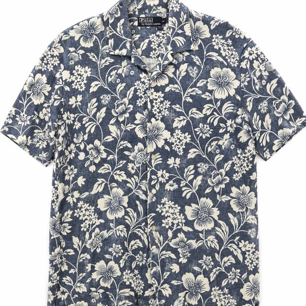 폴로 랄프로렌 패턴 반팔 셔츠 L