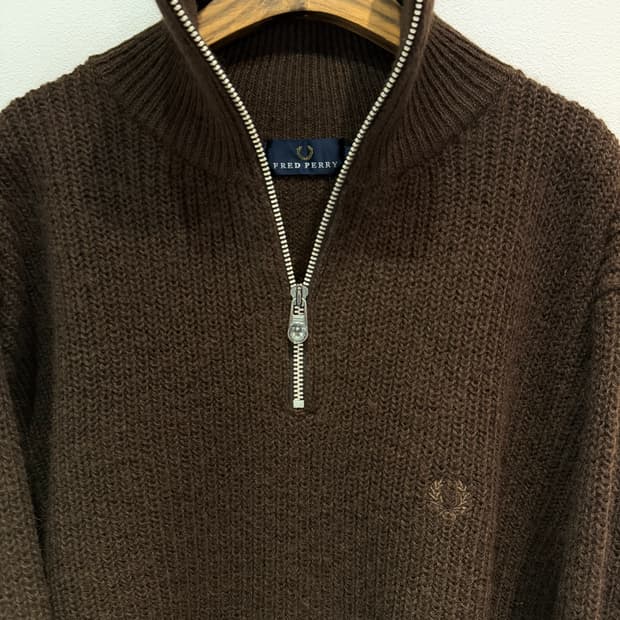 Fred Perry 하프집업 니트