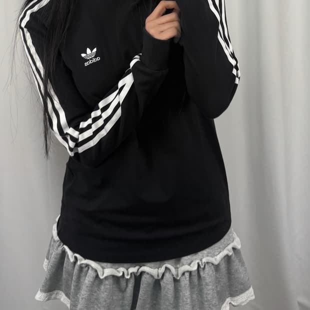 아디다스 블랙 롱슬리브