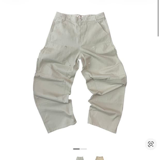 아오이로 커티드 더블니 팬츠 라이트 세이지