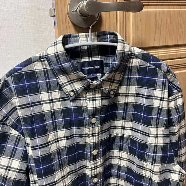 디스이즈네버댓 플란넬 체크셔츠 네이비 s