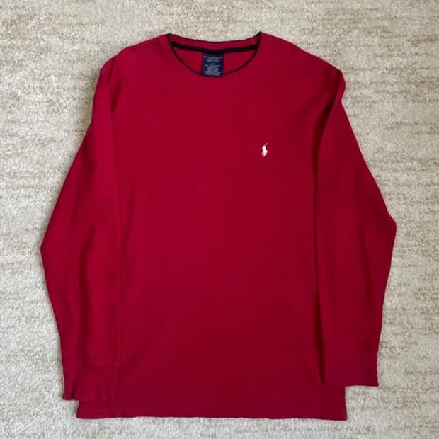 [L] 폴로 랄프로렌 와플 롱 슬리브 써멀 긴팔 티셔츠 