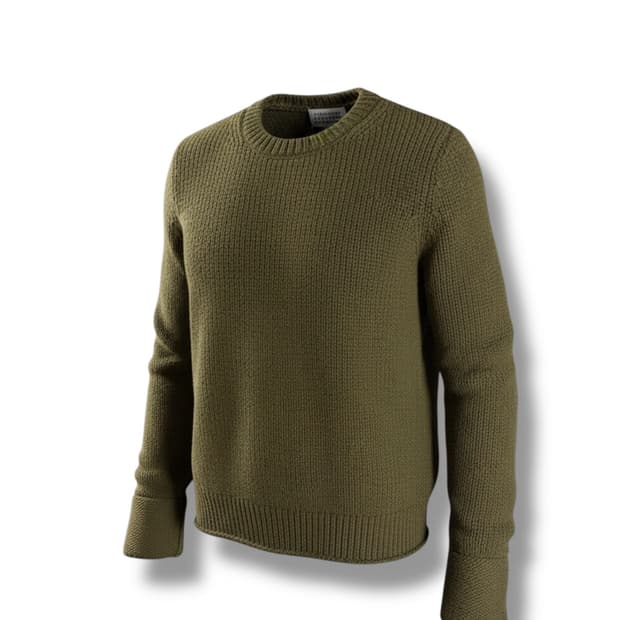 마르지엘라 울 블렌드 지퍼 니트