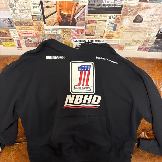 네이버후드X할리데이비슨 풀오버 후드 