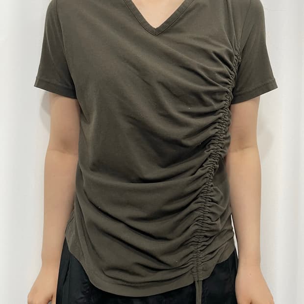 shirring detail top 