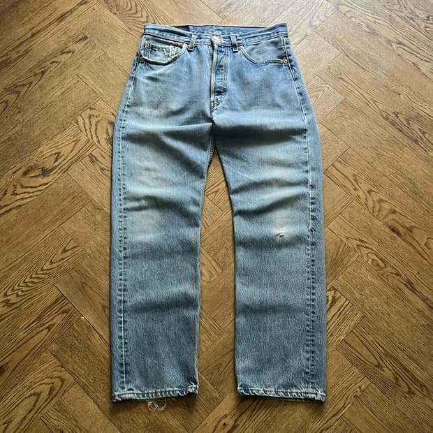 [32]90's 리바이스 501 Made in USA 데님 팬츠 S31