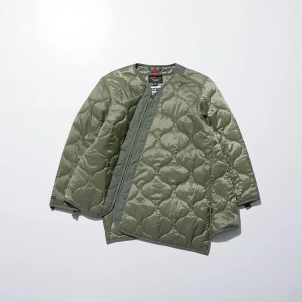꼼데가르송 x 알파인더스트리 콜라보 퀼팅자켓