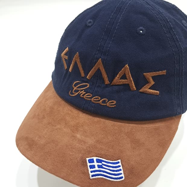 빈티지 Karfil Greece 스웨이드 볼캡 P1449