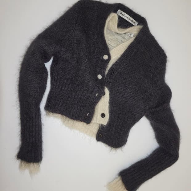 더오픈프로덕트 키드모헤어 가디건