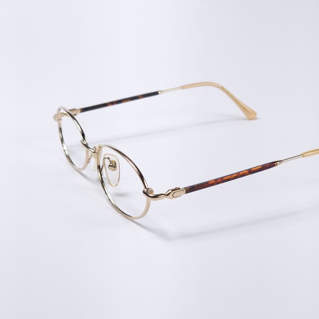 90's 21K 도금 빈티지 오벌형 안경