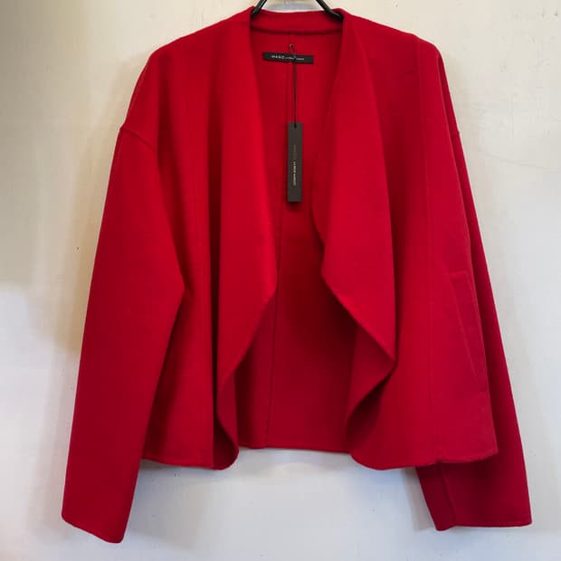 MAGO 마고 여성 울모직숏코트 새상품(정가41.7만) 빨간레드코트하객룩