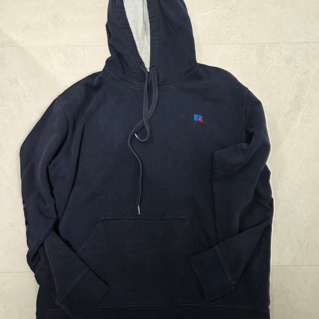 러셀 애슬레틱 네이비 후드티