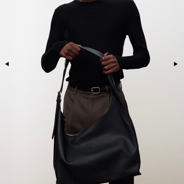 (새제품)토니웩 가죽 숄더백 호보백 블랙