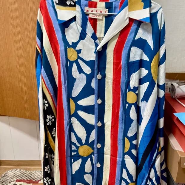 마르니 비스코스 자카드셔츠