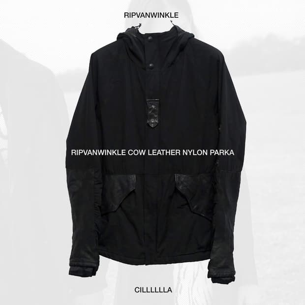 [3] RIPVANWINKLE 립반윙클 카우레더 나일론 파카