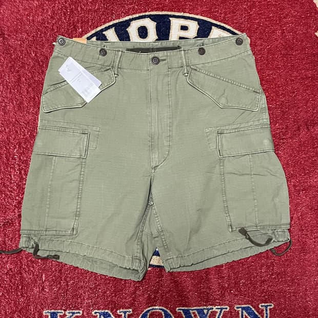 더블알엘 (RRL) 레지먼트 포플린 립스탑 카고 쇼트