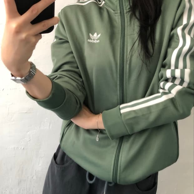 Adidas 아디다스 민트그린컬러 베켄바우어 트랙탑